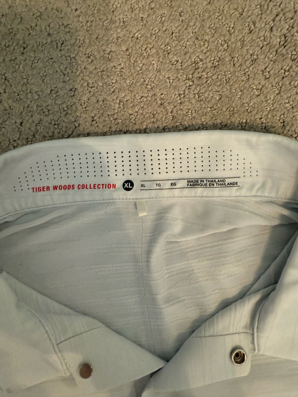 Nike Men’s White Polo Tiger Woods Collection PGA 2016 Baltusrol - Picture 2 of 3
